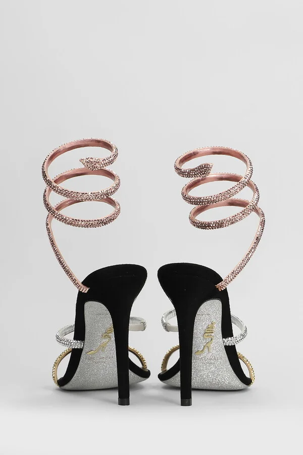 Trigold Sandals In Black Leather - Image 4