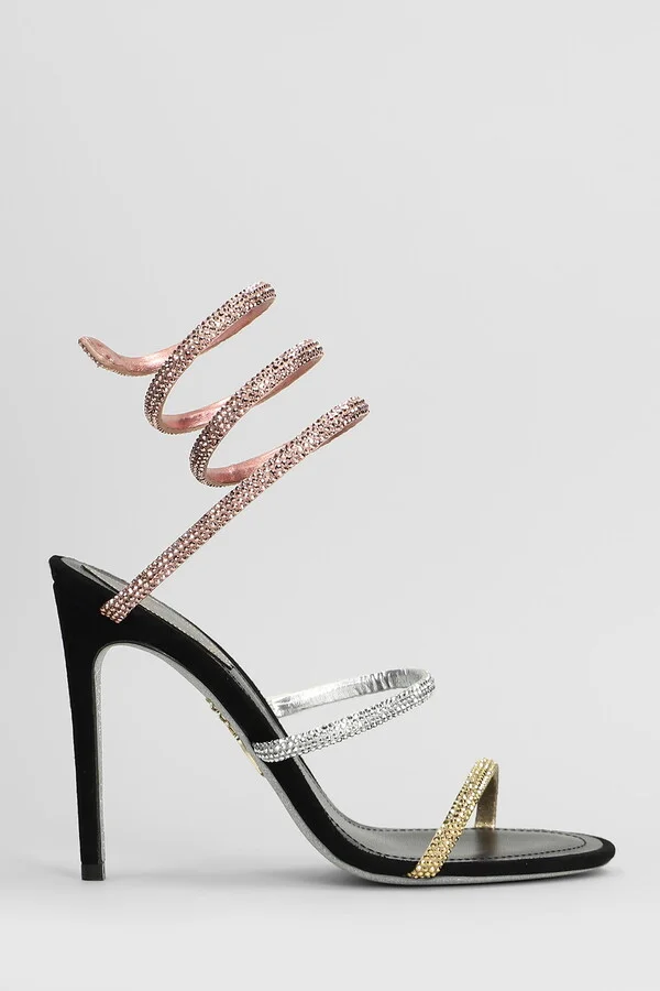 Trigold Sandals In Black Leather