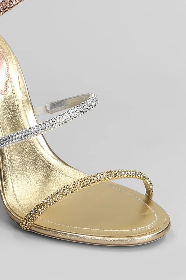 Trigold Sandals In Gold Leather - Image 5