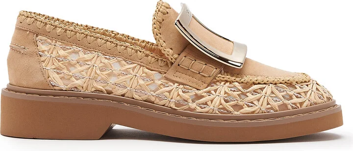 Trim Raffia LoafersVivier