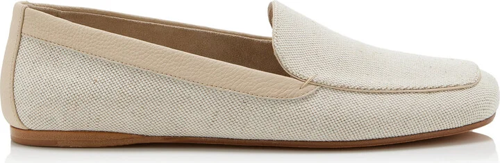 Trimmed Canvas Loafers