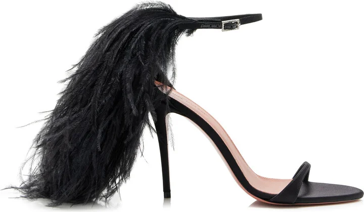 Trimmed Satin SandalsMuaddi