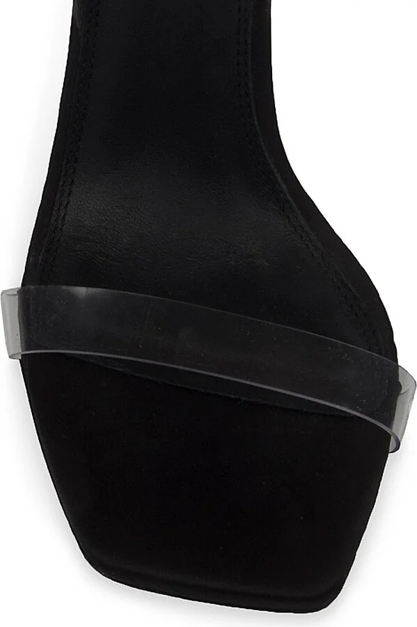 Trinity Ostrich Feather Trim Sandals - Image 4