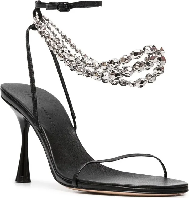Trinket 100mm leather sandals - Image 2