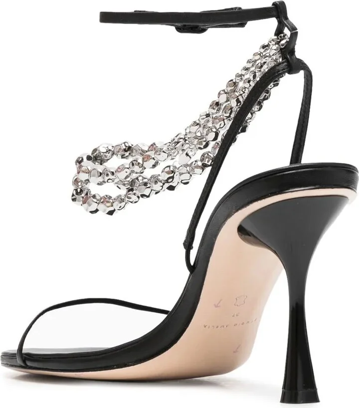 Trinket 100mm leather sandals - Image 3
