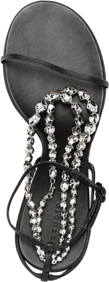 Trinket 100mm leather sandals - Image 4