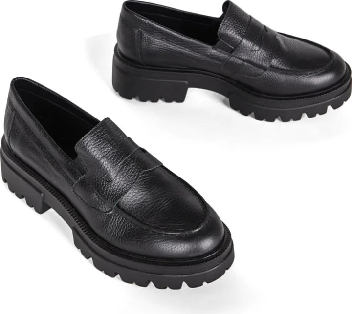 Trio Lug Sole Oxford-Black