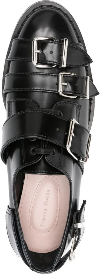 Triple-Buckle Derby Shoes - Image 4