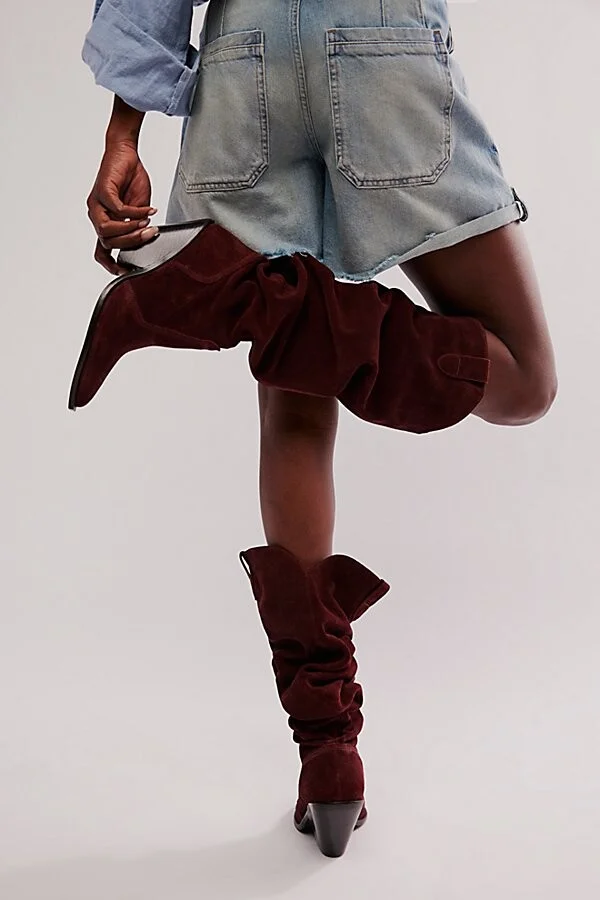 Triple Crown Over-the-Knee Suede Boots - Image 4
