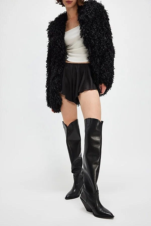 Triple Crown Over-the-Knee Suede Boots