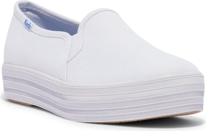 Triple Decker Canvas Slip-On Sneaker