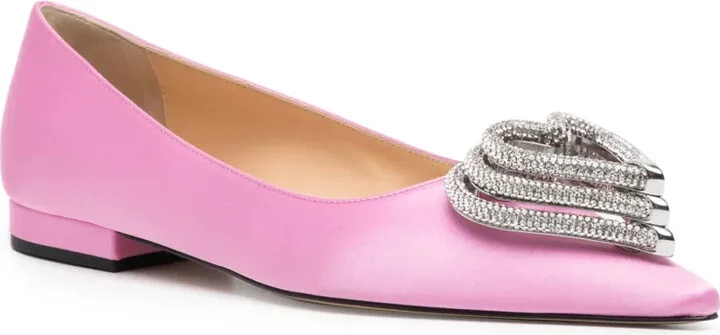 Triple Heart satin ballerina shoes - Image 2