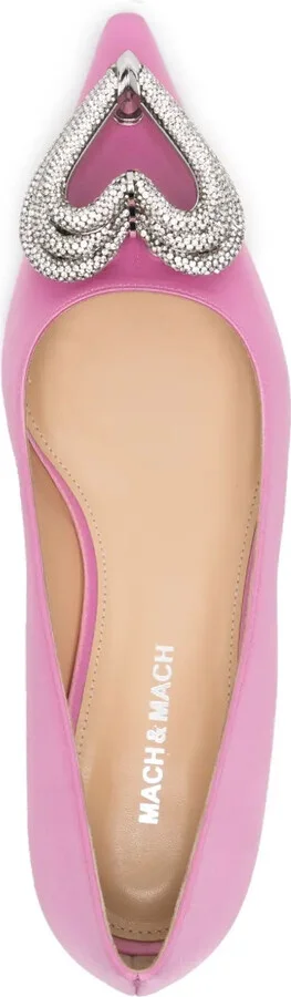 Triple Heart satin ballerina shoes - Image 4