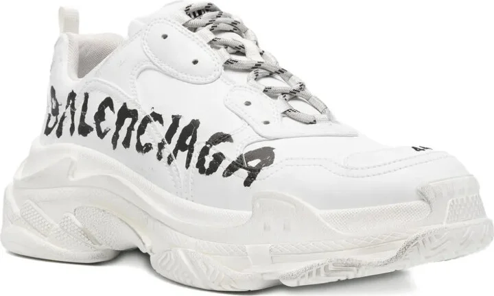 Triple S graffiti-print chunky sneakers - Image 2