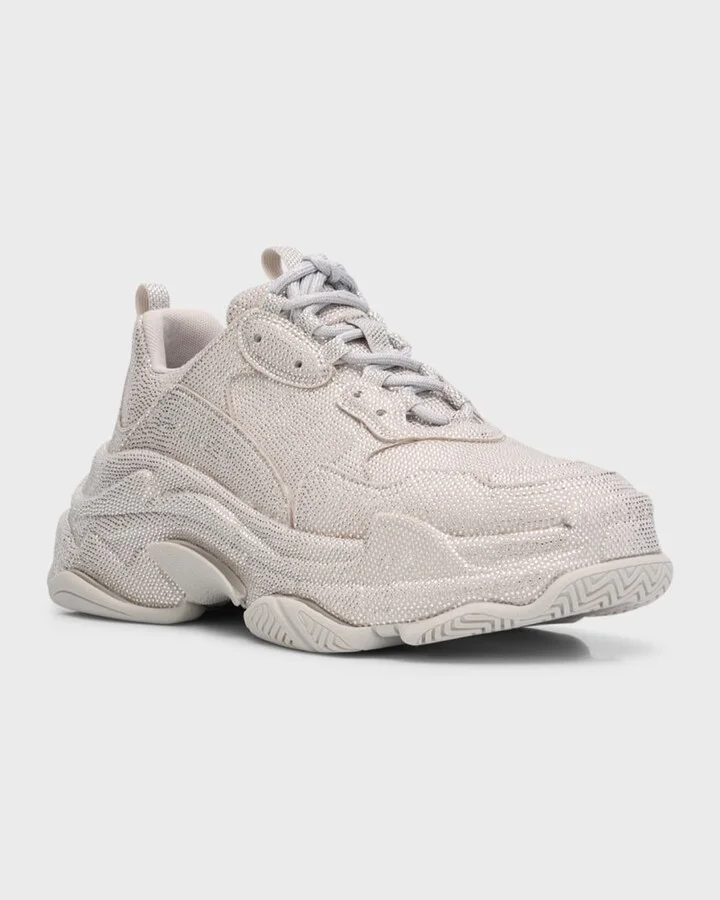 Triple S Sneakers with Rhinestones - Image 2