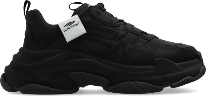 "Triple S" Sports Shoes, , - Black