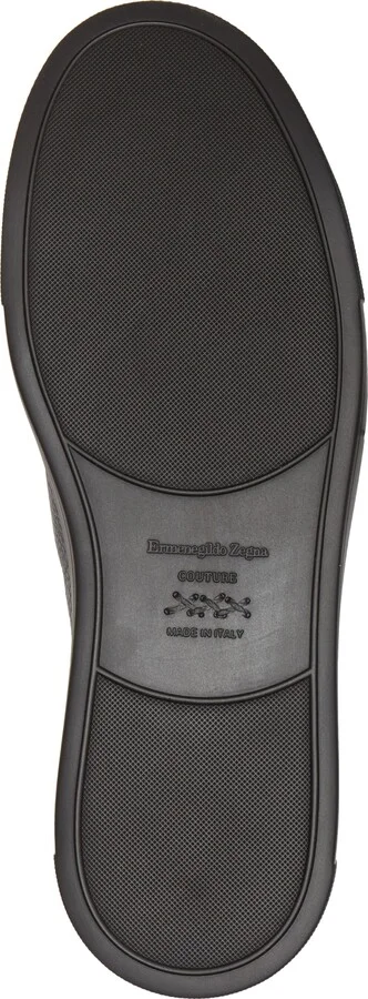 Triple Stitch Deerskin Leather Slip-On Sneaker - Image 6