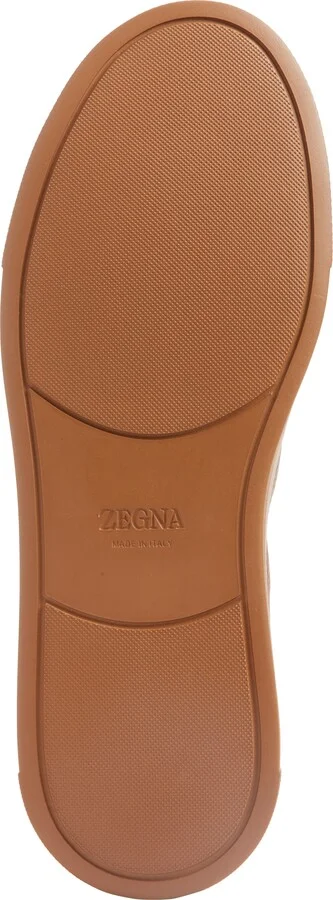 Triple Stitch Deerskin Leather Slip-On Sneaker - Image 6