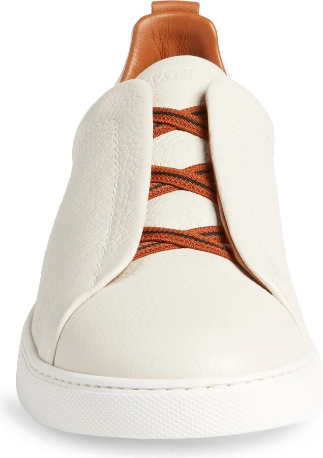 Triple Stitch Deerskin Leather Slip-On Sneaker - Image 10