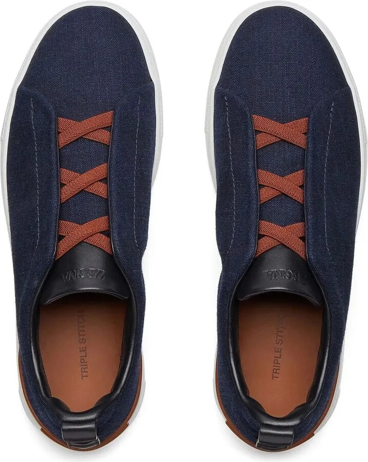 Triple Stitch denim sneakers - Image 4