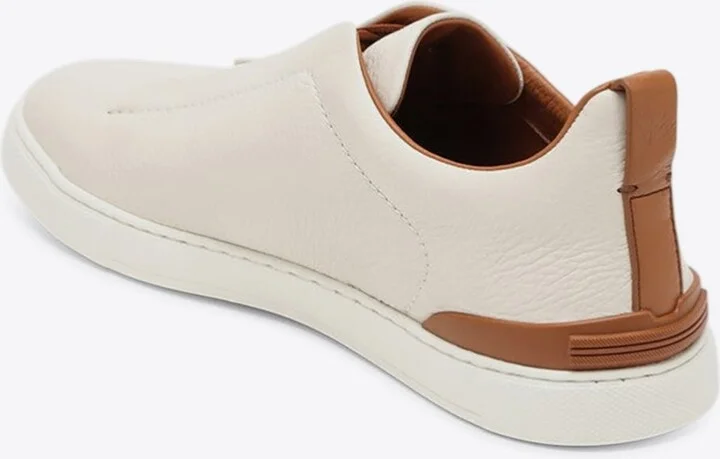 Triple Stitch Leather Sneakers - Image 2