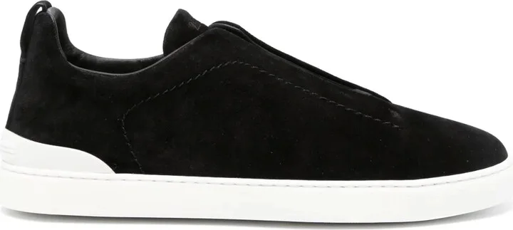 Triple Stitch leather sneakers