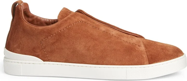 Triple Stitch Suede Slip-On Sneaker - Image 3
