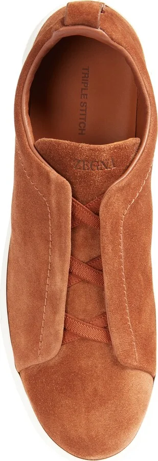 Triple Stitch Suede Slip-On Sneaker - Image 5