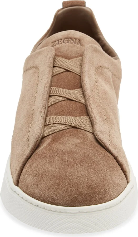 Triple Stitch Suede Slip-On Sneaker - Image 4
