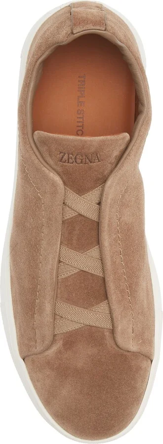 Triple Stitch Suede Slip-On Sneaker - Image 5