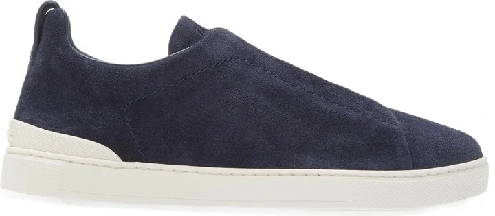 Triple Stitch Suede Slip-On Sneaker - Image 9