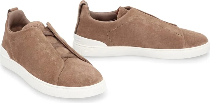 Triple Stitch Suede Sneakers - Image 3