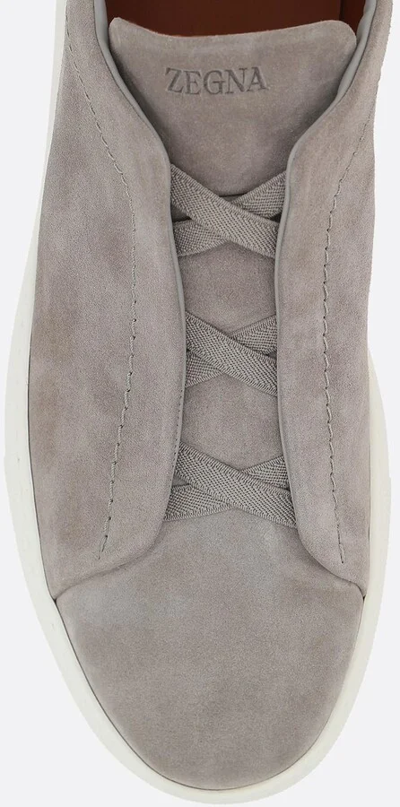 Triple Stitch Suede Sneakers - Image 4