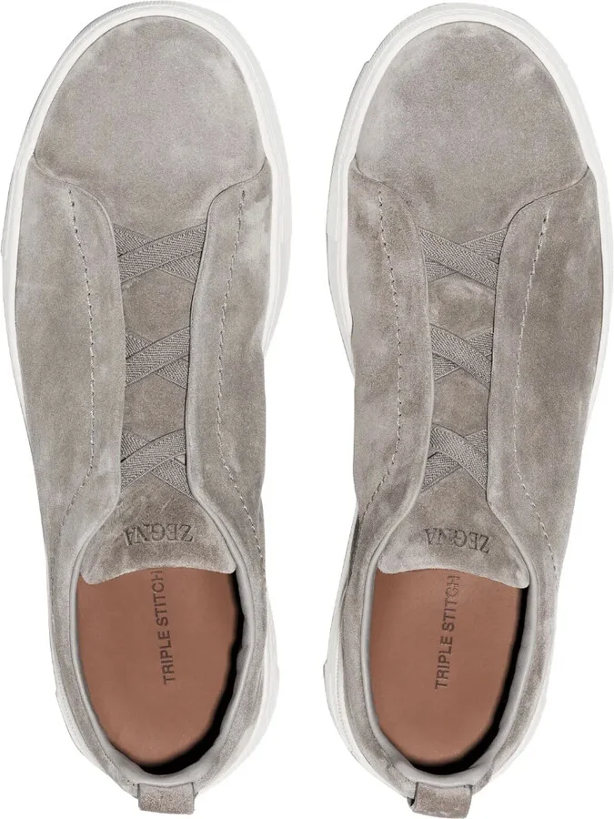 Triple Stitch suede sneakers - Image 4