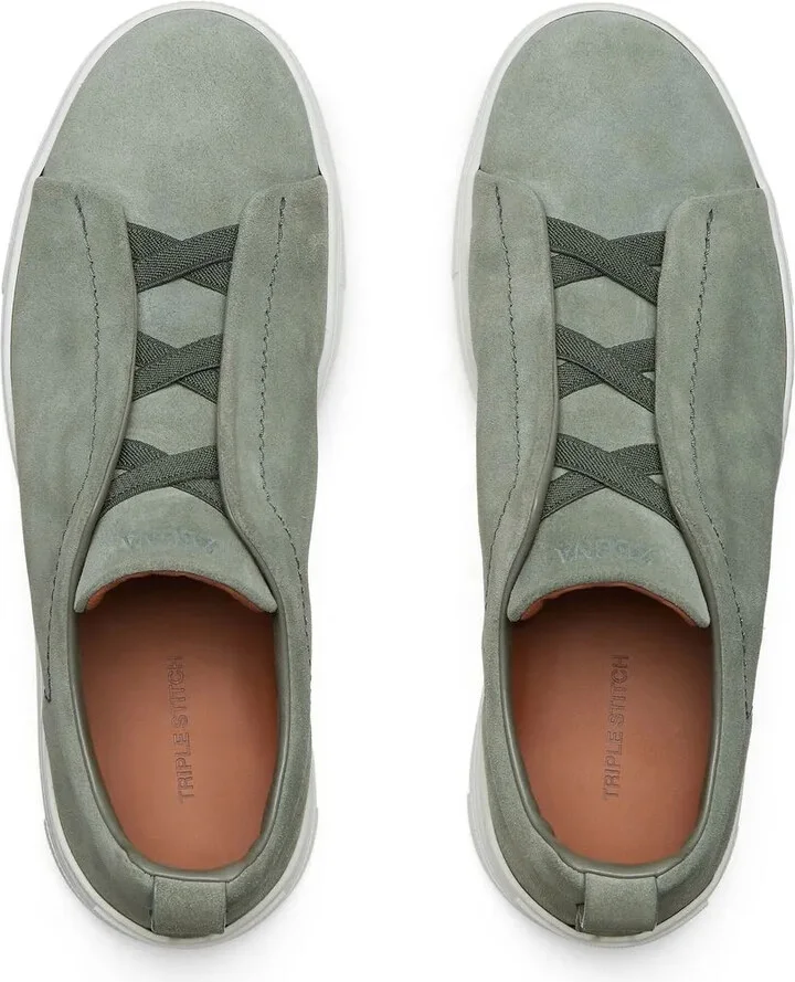 Triple Stitch suede sneakers - Image 4