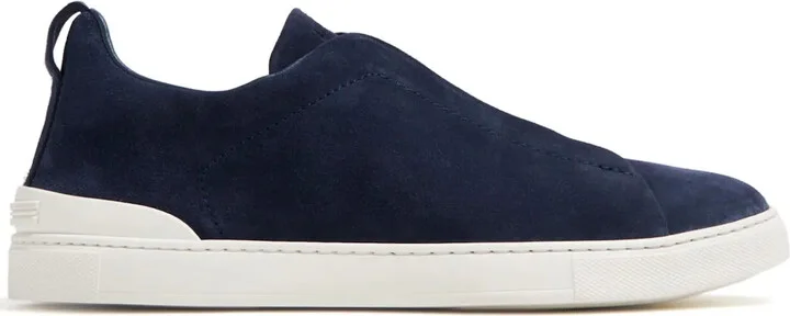 Triple Stitch suede sneakers
