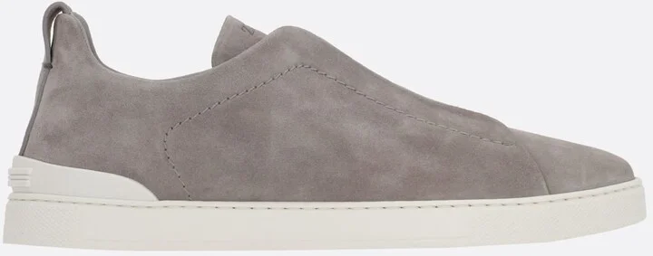 Triple Stitch Suede Sneakers