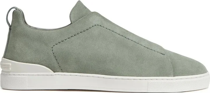 Triple Stitch suede sneakers