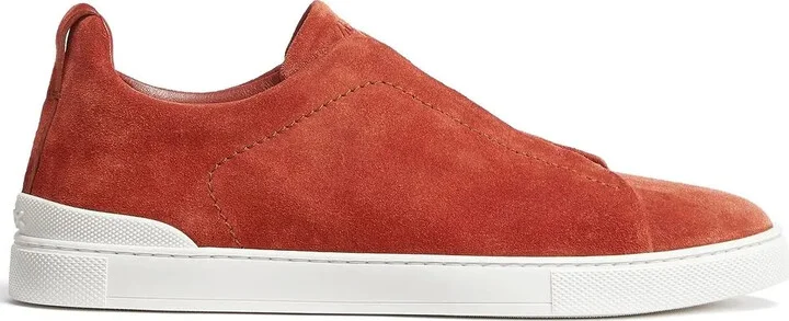Triple Stitch suede sneakers