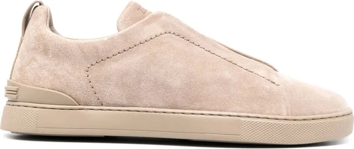 Triple Stitch suede sneakers