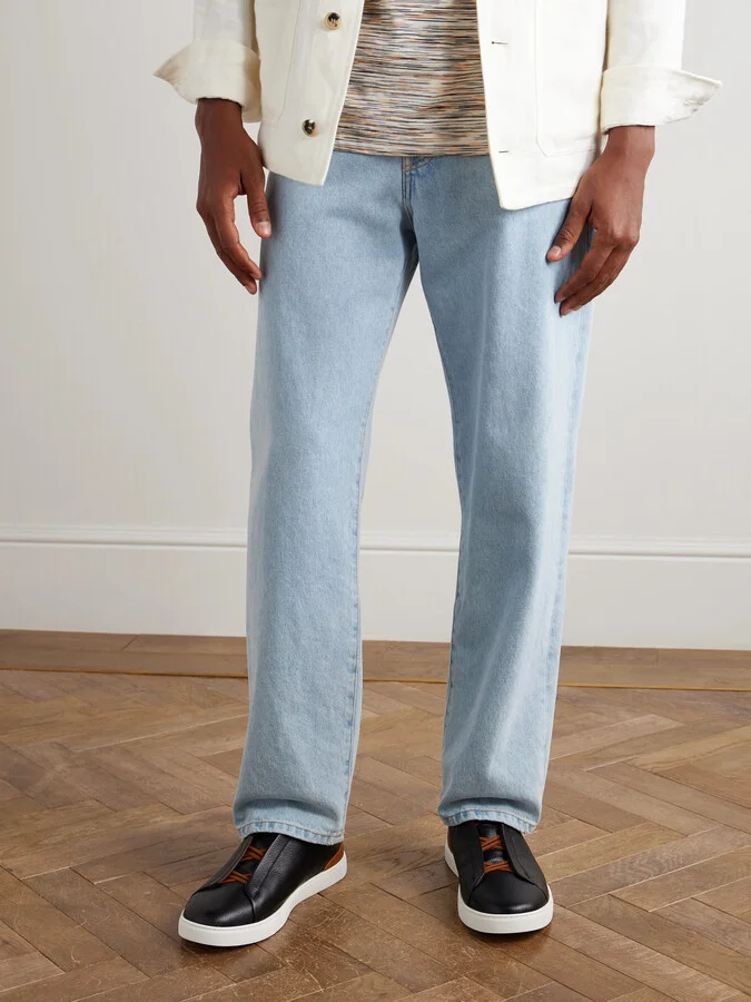 Triple Stitch™ Full-Grain Leather Slip-On Sneakers - Image 2