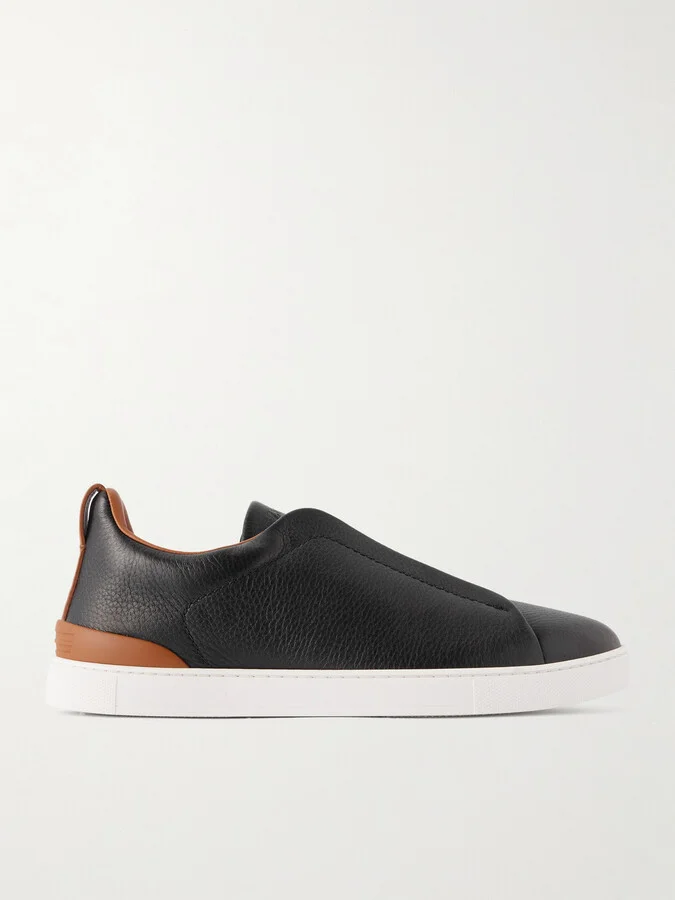 Triple Stitch™ Full-Grain Leather Slip-On Sneakers