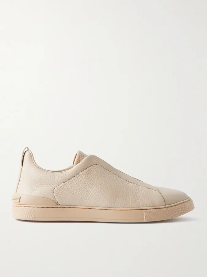 Triple Stitch™ Full-Grain Leather Slip-On Sneakers