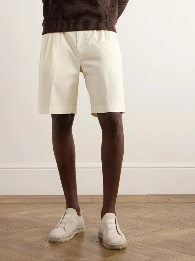 Triple Stitch™ Leather-Trimmed Suede Slip-On Sneakers - Image 2