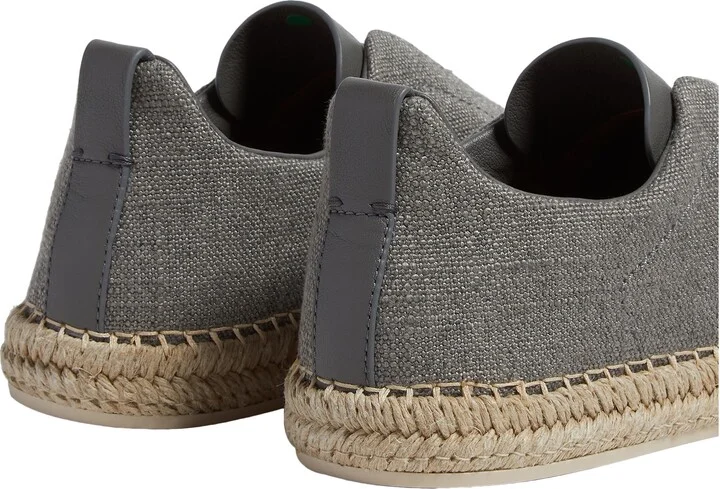 Triple Stitch™ Linen & Leather Espadrille Slip-On Sneaker - Image 2