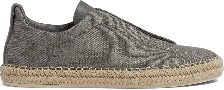 Triple Stitch™ Linen & Leather Espadrille Slip-On Sneaker - Image 3