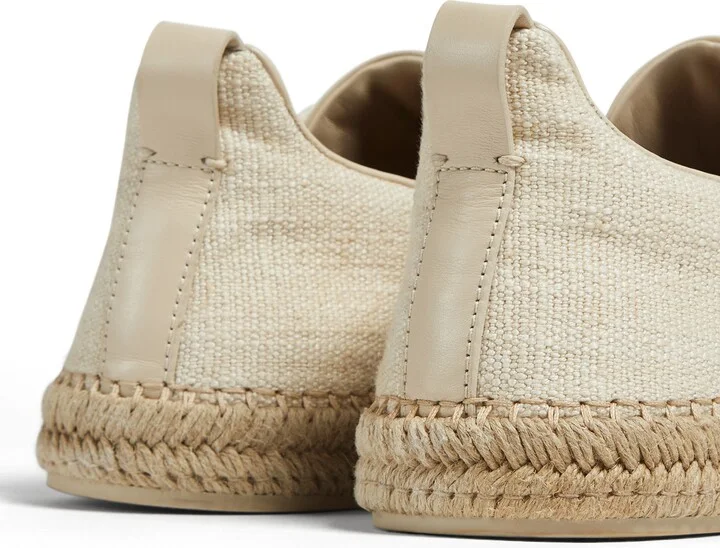 Triple Stitch™ Linen & Leather Espadrille Slip-On Sneaker - Image 6