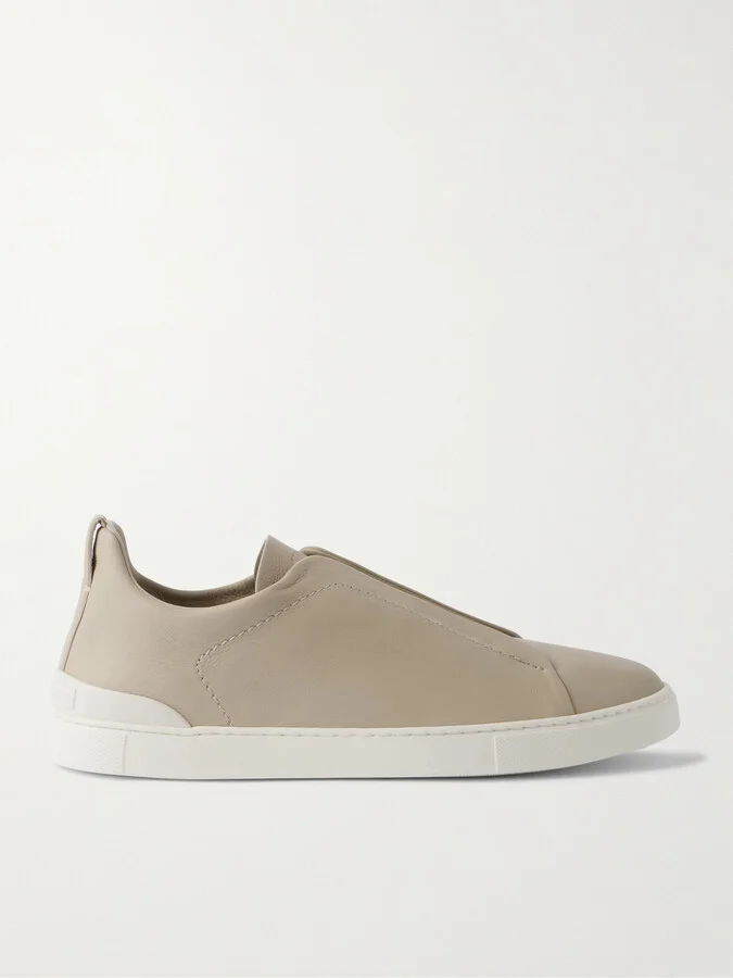 Triple Stitch™ SECONDSKIN Leather Slip-On Sneakers