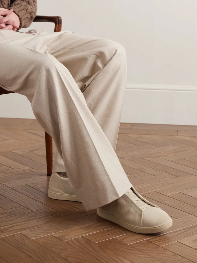 Triple Stitch™ Shearling-Lined Suede Slip-On Sneakers - Image 2