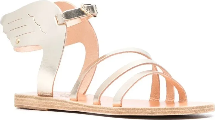 Triple-Strap Leather Sandals - Image 2